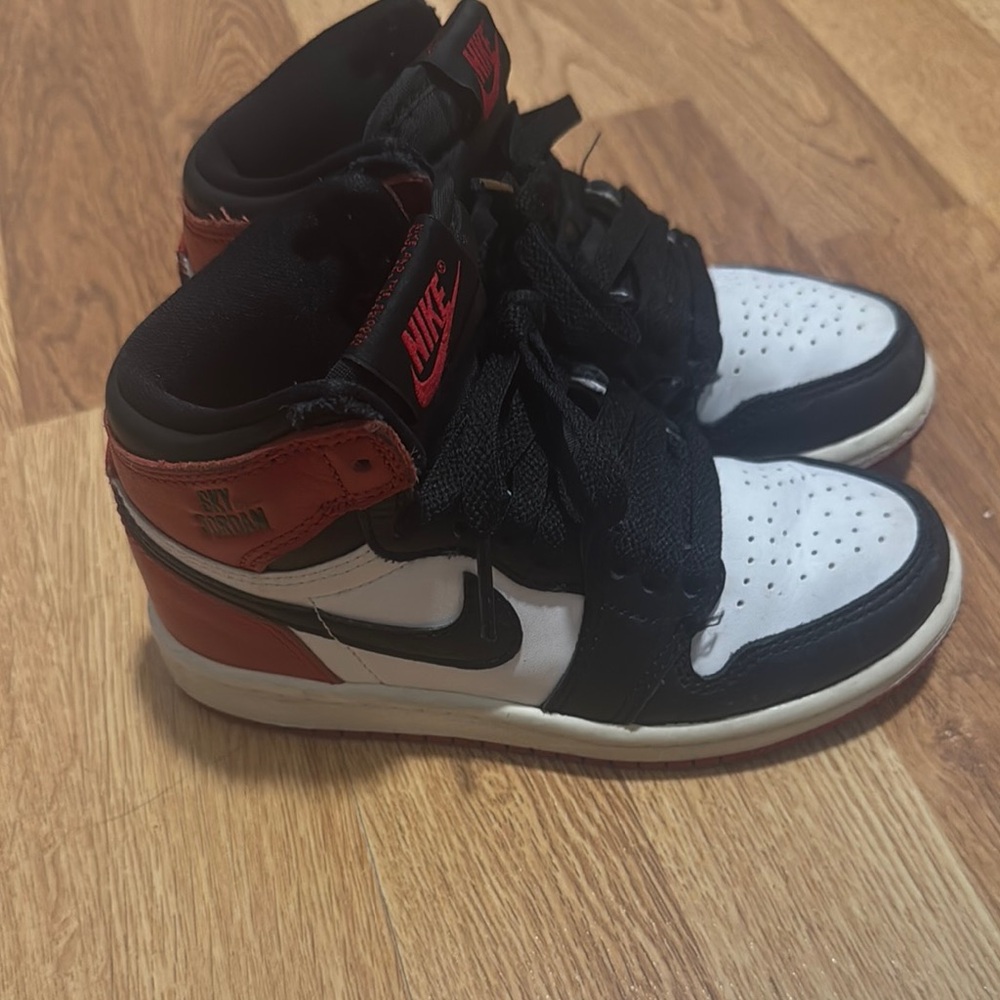 Jordan Kids Sneakers Black White Red